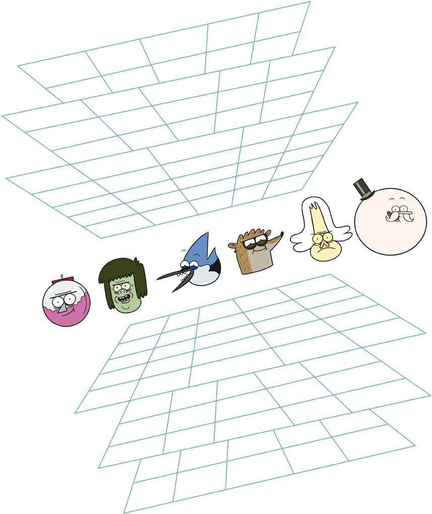 Regular Show Regular Grid Men's Tank (864x1083), Png Download