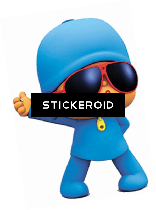 Pocoyo Cool Look (596x800), Png Download