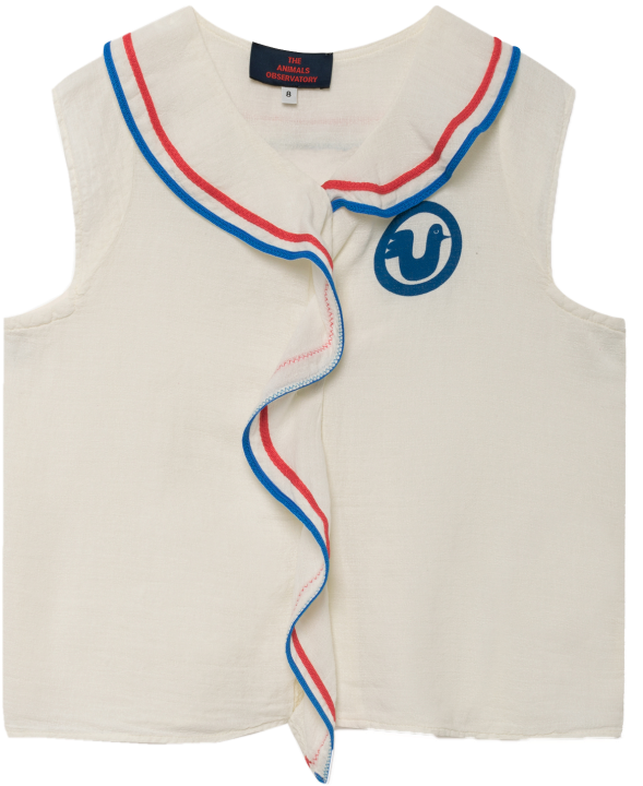 The Animals Observatory Kangaroo Kids Blouse Raw White (960x720), Png Download