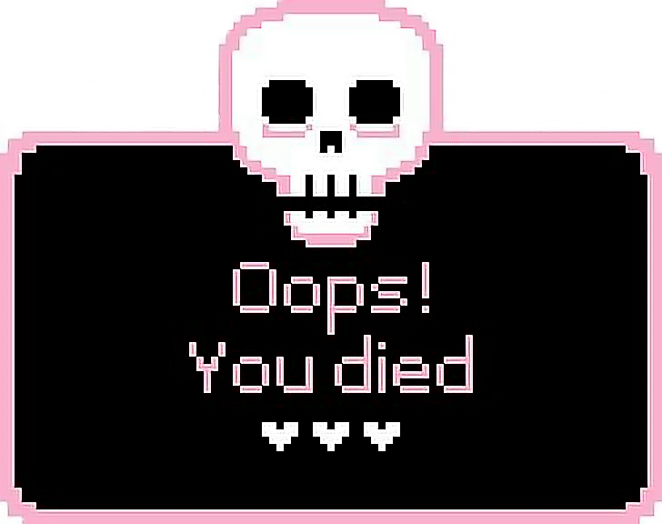 Athsetic Art Pixel Oops Youdied Skull Pixelart Tumblr (728x576), Png Download