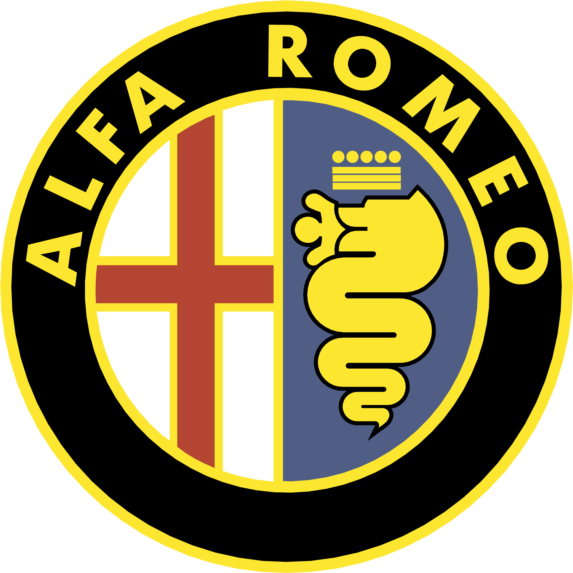 Alfa Romeo Logo Png Transparent (2400x2400), Png Download