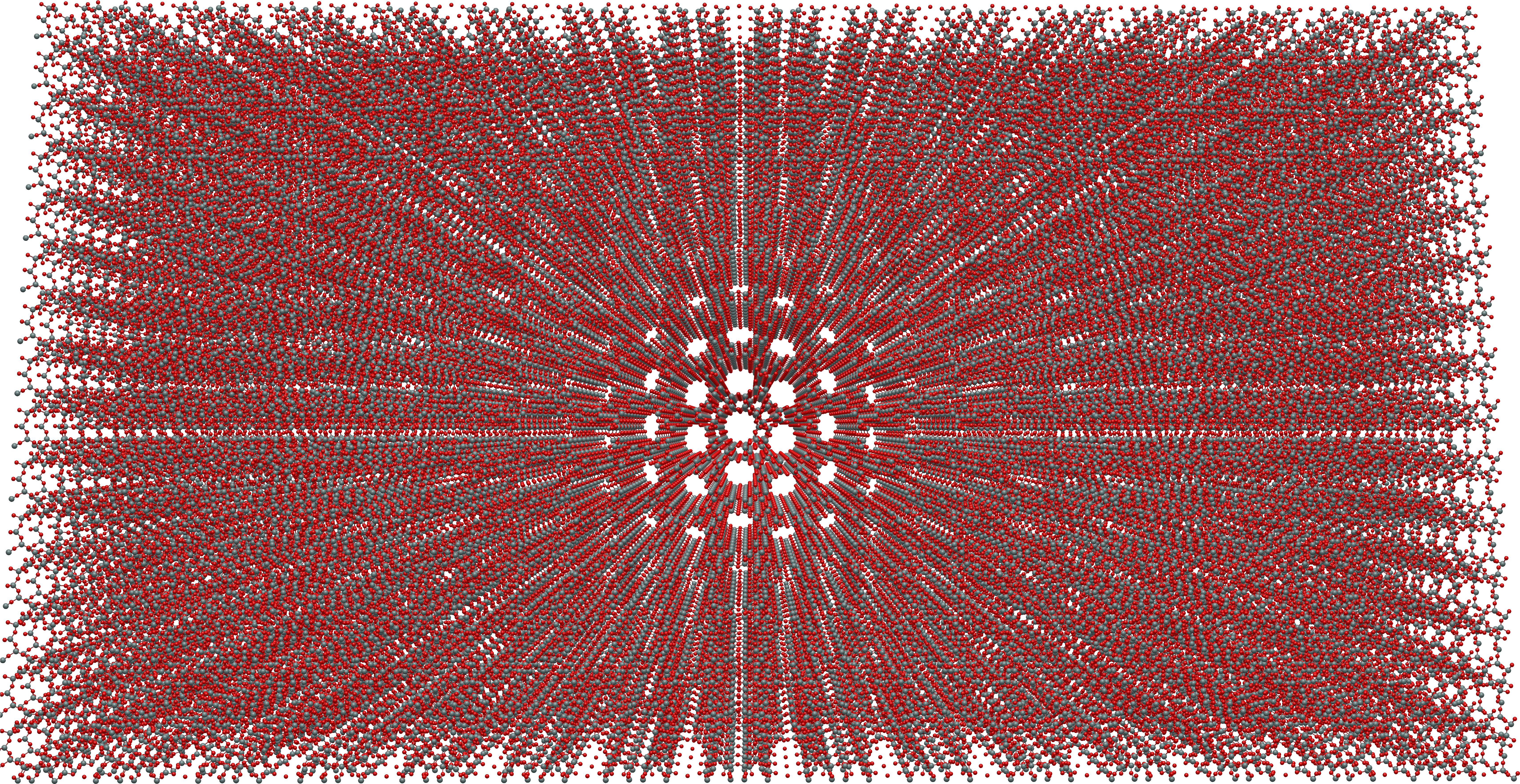 Avogadro 2 Zeolite Supercell (6842x3902), Png Download