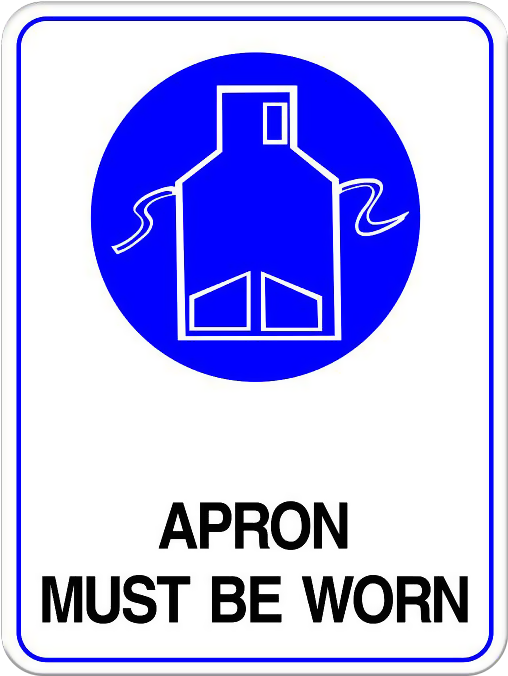 Apron Must Be Worn (743x743), Png Download