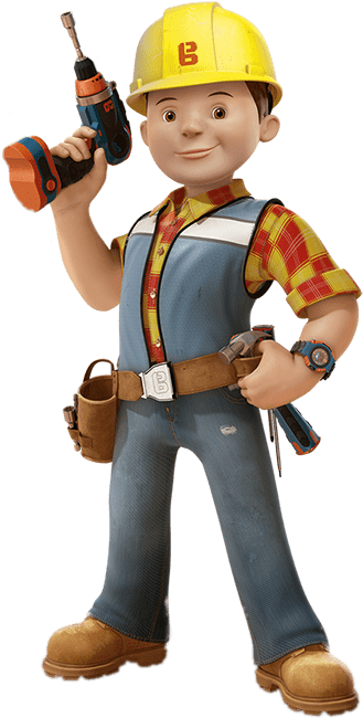 Bob The Builder Holding Tool (873x687), Png Download