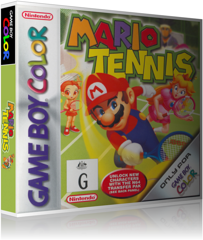Gameboy Colour Mariotennis Au Retro Game Replacement (800x900), Png Download