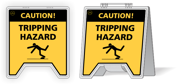 Tripping Hazard Sandwich Boards (791x791), Png Download