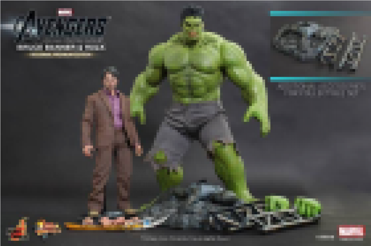 Marvel Avengers Movie Hulk & Bruce Banner 12inch (1200x1200), Png Download
