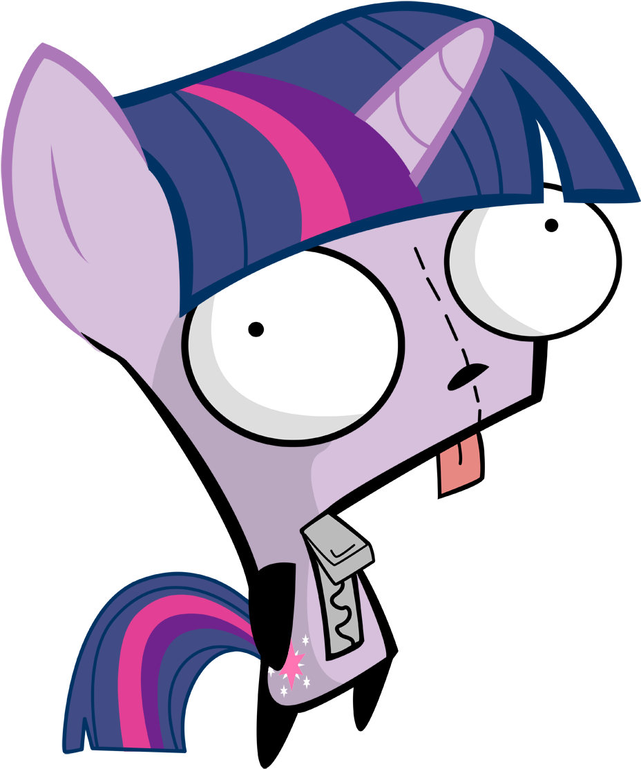 Gir, Invader Zim, Safe, Twilight Sparkle (1000x1233), Png Download