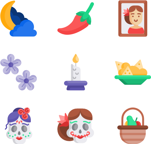Día De Muertos (600x564), Png Download