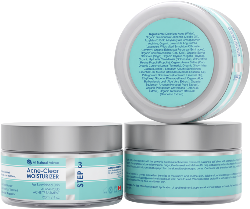Advanced Acne Moisturizer (900x822), Png Download