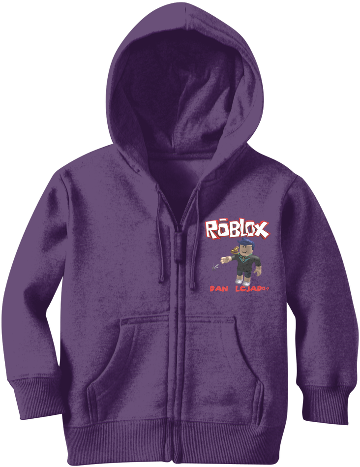 Dan Roblox ﻿classic Kids Zip Hoodie Blu Flamingo Png (1024x1024), Png Download