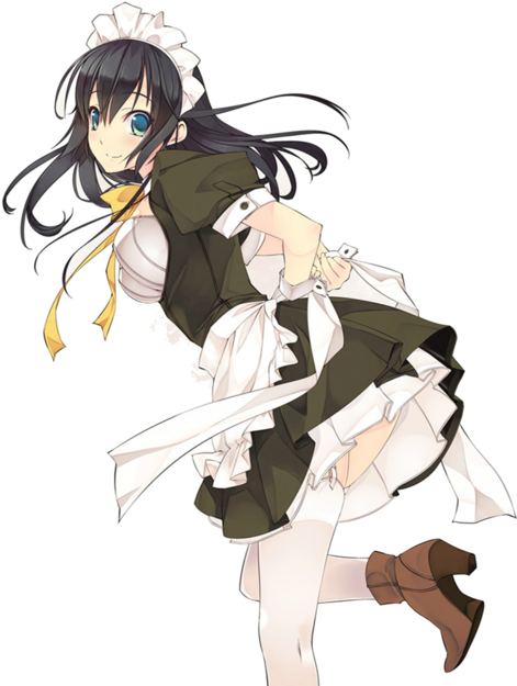 Anime Maid Png (900x720), Png Download