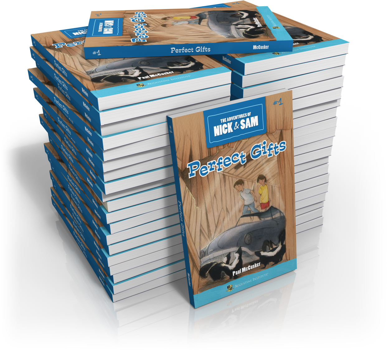 Case Of 40 Books (1281x1179), Png Download