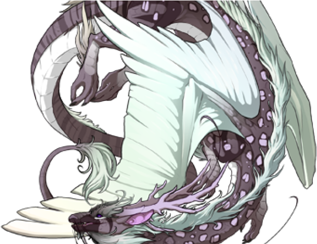 Drawn Snow Leopard Dragon Wing (640x480), Png Download