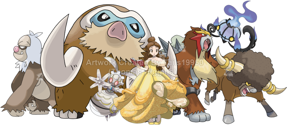 Here's My Artwork For Belle From The Disney Series (1024x557), Png Download