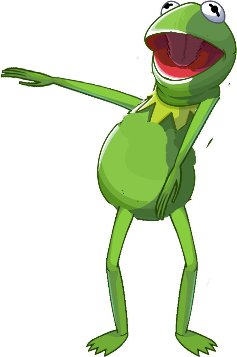 Kermit Custom2 - Kermit The Frog Screaming Transparent (939x1234), Png Download