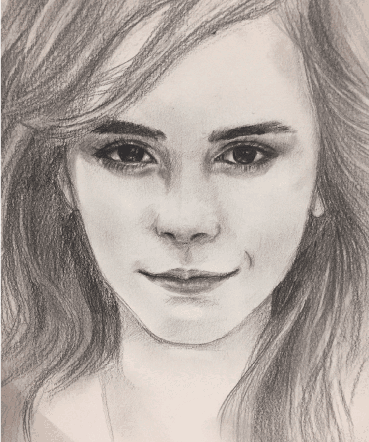 Female Portrait - Pencil (1200x900), Png Download
