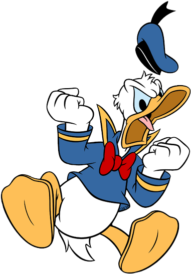 Donald Duck Yelling Png (400x559), Png Download