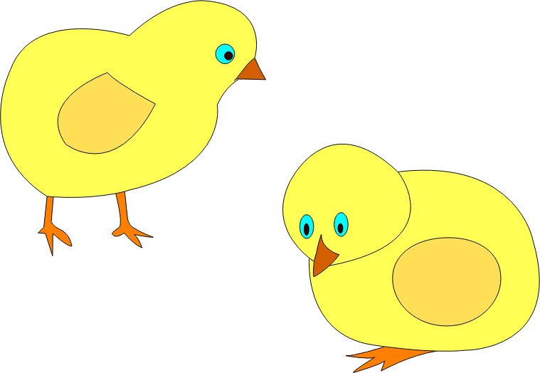 Amarela Drawing Duck Yellow - Clipart ลูกไก่ (493x340), Png Download