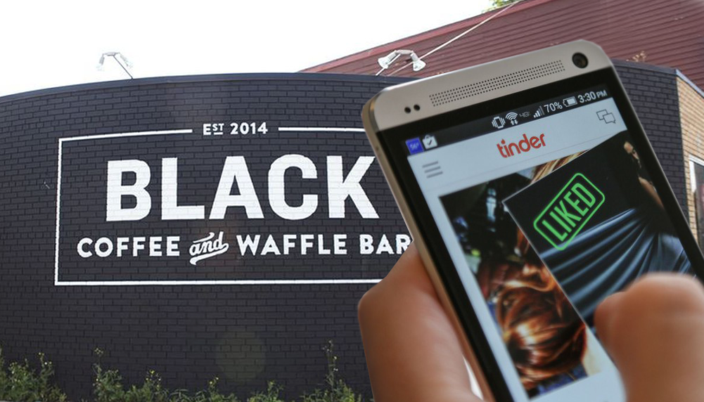 Black Coffee And Waffle Bar (1001x572), Png Download
