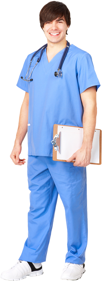 Male Nurse Png (389x1000), Png Download