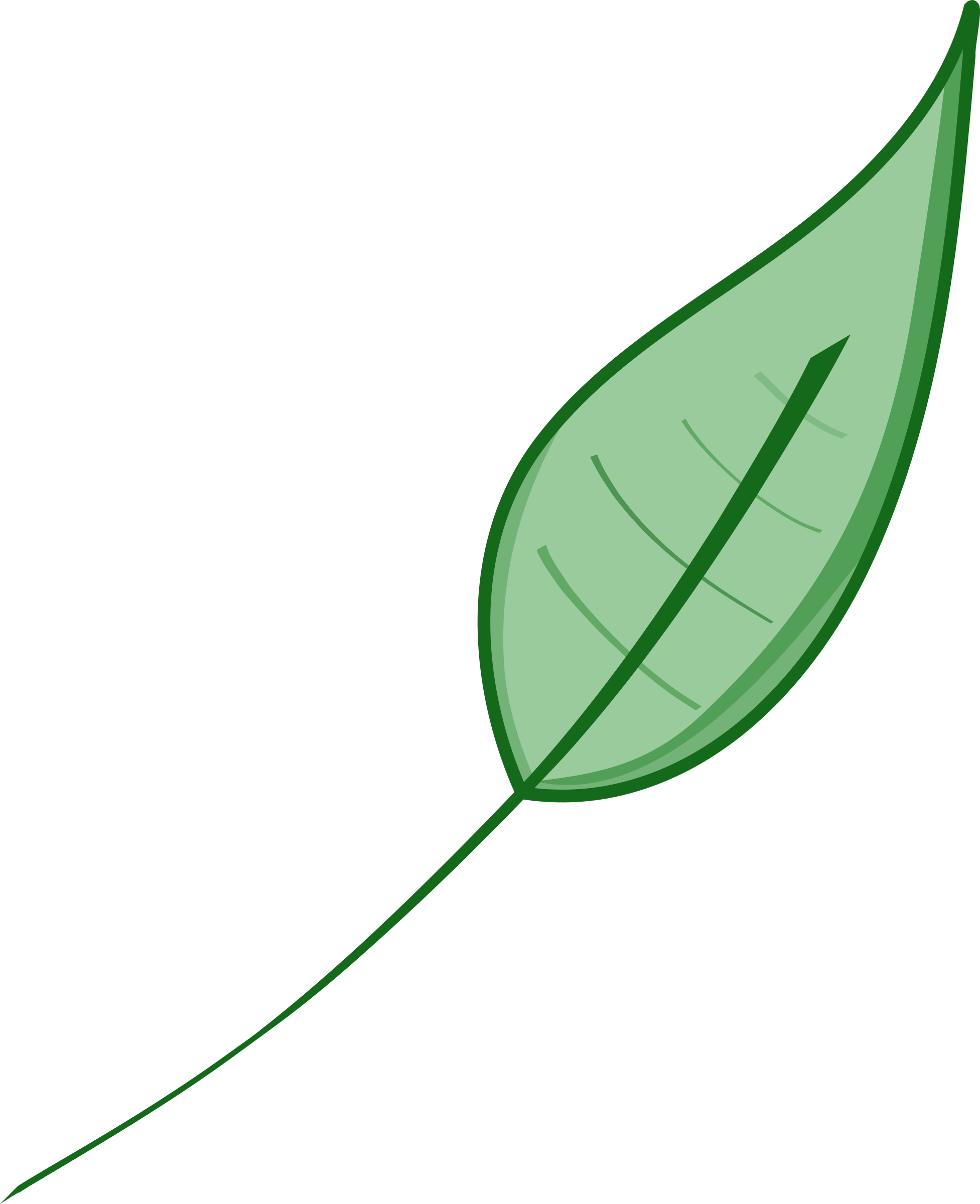 Transparent Fall Leaves Png Pictureu200b - Green Leaf Clip Art (732x900), Png Download