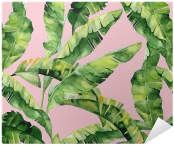 Seamless Watercolor Illustration Of Tropical Leaves, - Watercolor Painting (400x400), Png Download