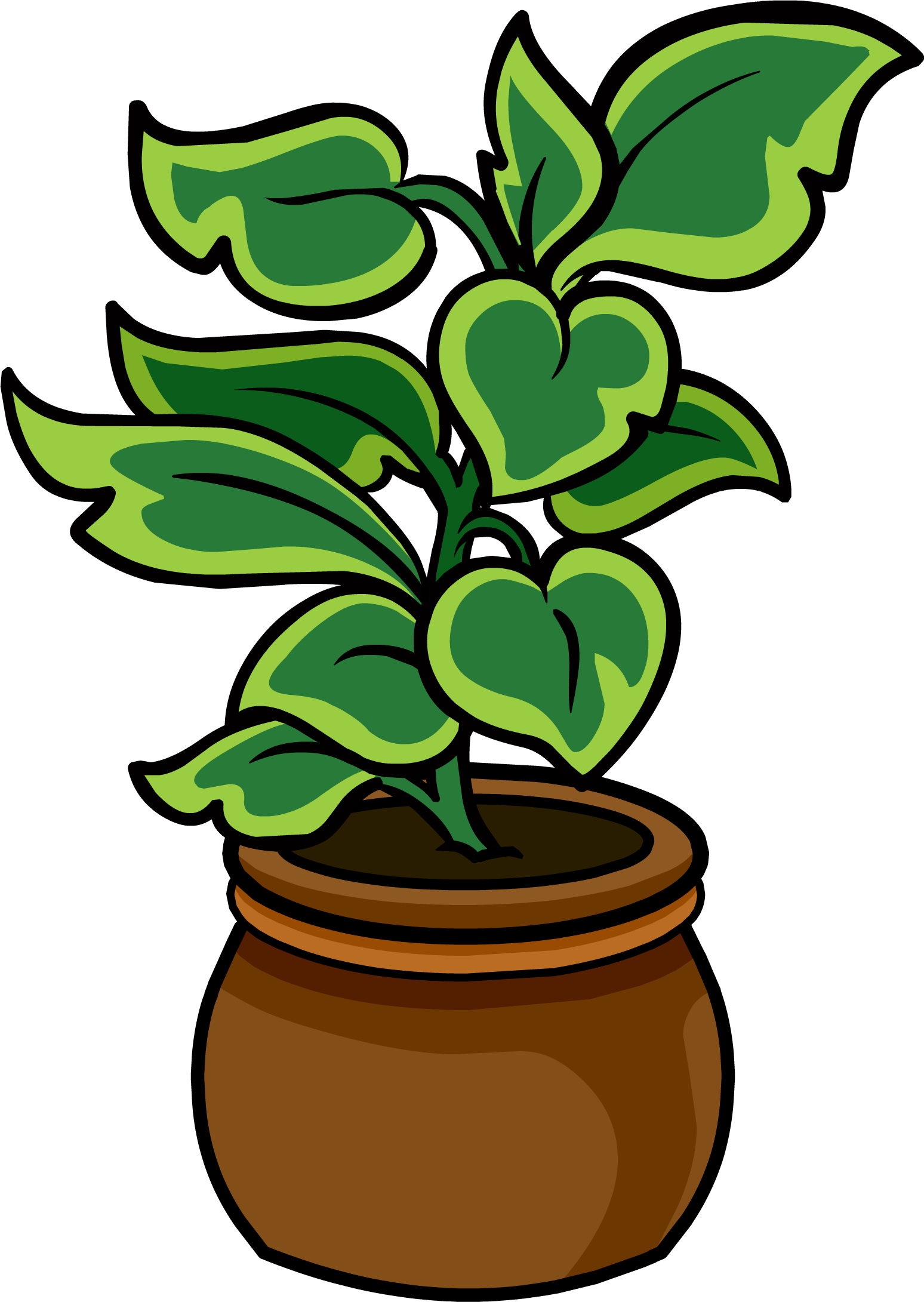 Potted Palm - Png - Potted Plant Club Penguin (1548x2181), Png Download