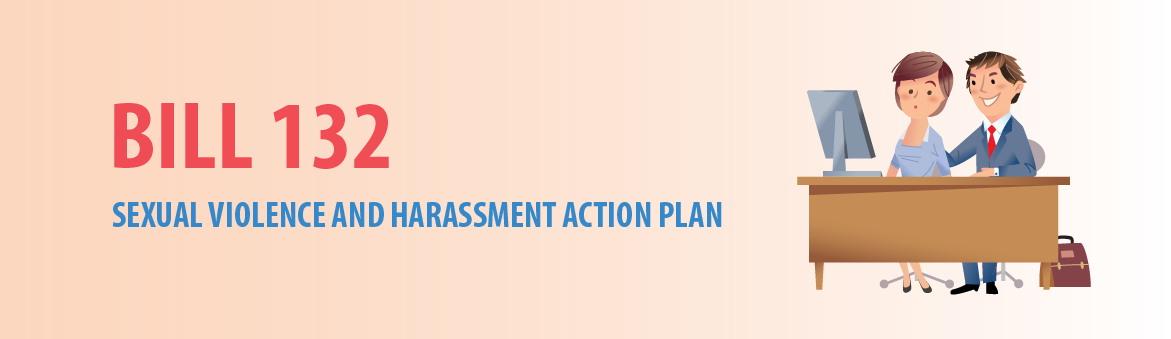 Bill 132 Sexual Violence And Harassment Action Plan - Bill 132 Ontario (1171x339), Png Download