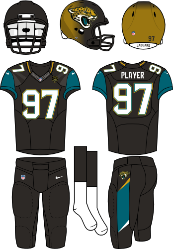 Jacksonville Jaguars Player Pride Name Number T-shirt - New York Jets Home Uniform (348x500), Png Download
