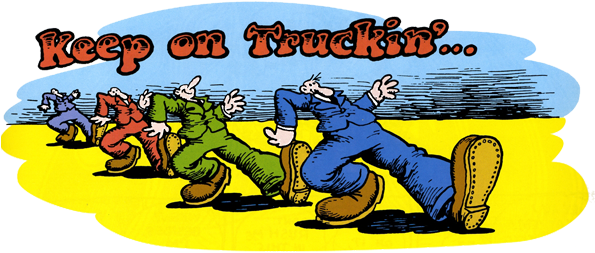 Keepontruckin - Keep On Truckin (600x279), Png Download