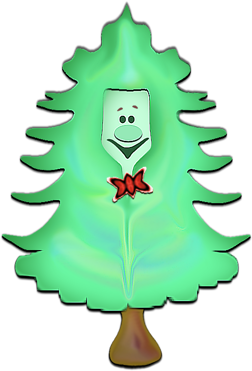 A Comical Christmas Tree For You To Use Today - Illustration (556x759), Png Download