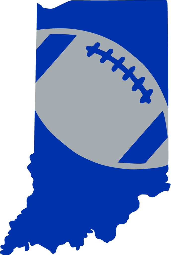 Indianapolis Football Design - Indiana Silhouette (580x862), Png Download