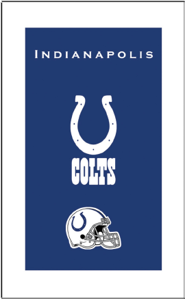 Indianapolis Colts Nfl Bowling Towel (500x500), Png Download