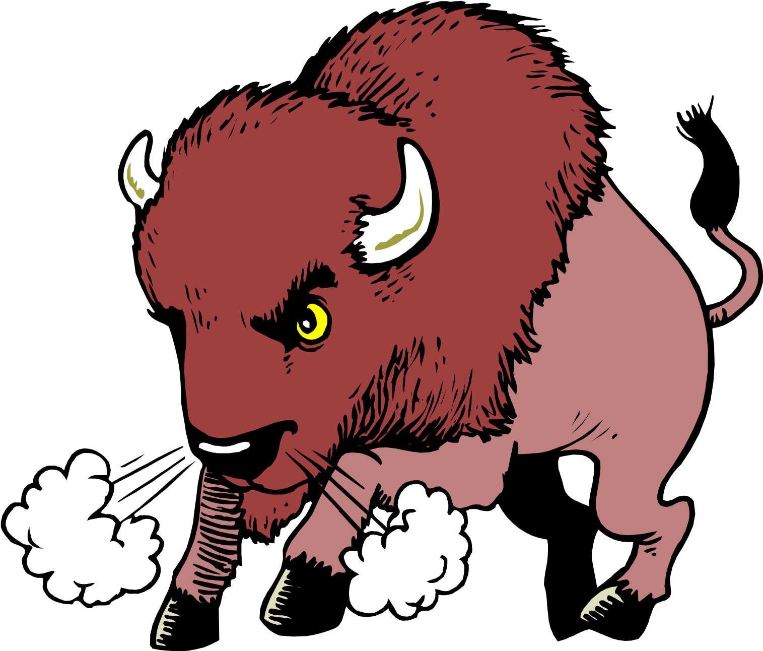 Bison - Buffalo And The Field Mouse (1532x1307), Png Download