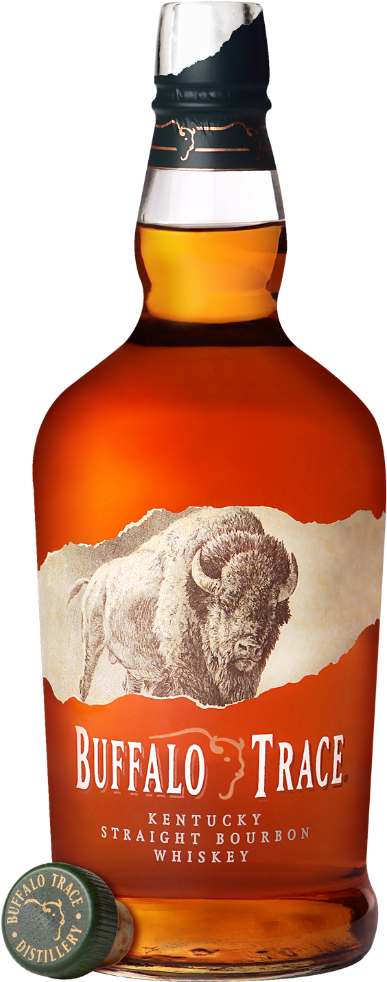 Buffalo Trace Bottle - Buffalo Trace Whiskey Bottle (745x1500), Png Download