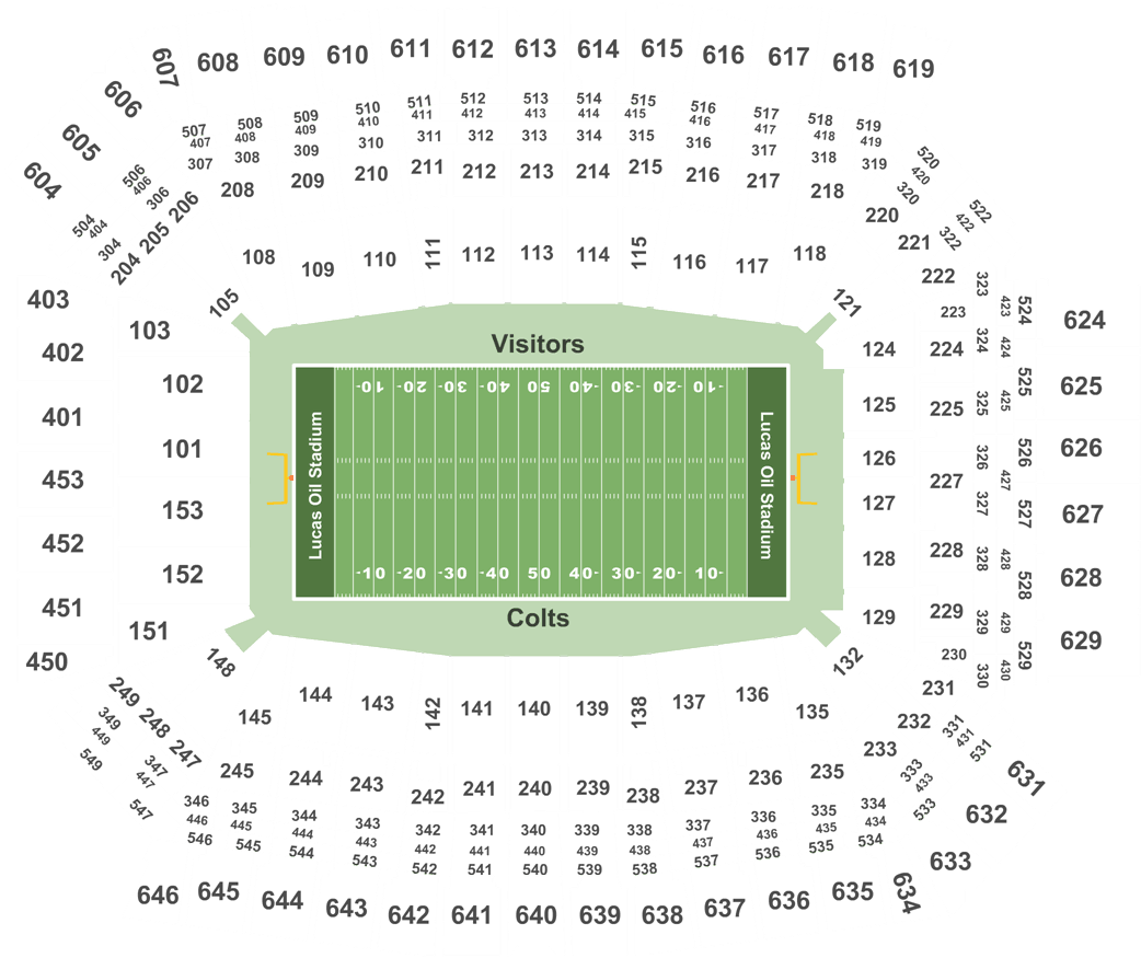 Legend - Lucas Oil Stadium (1050x880), Png Download