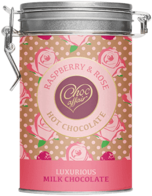 Hot Chocolate Raspberry Rose - Orange And Geranium Milk Hot Chocolate Flakes (600x600), Png Download