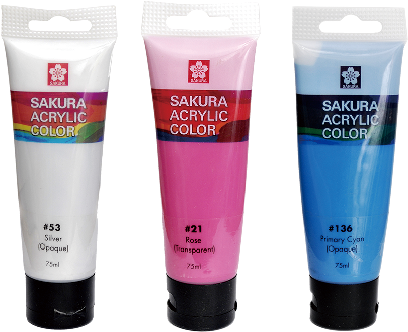 Sakura Acrylic Color (480x378), Png Download
