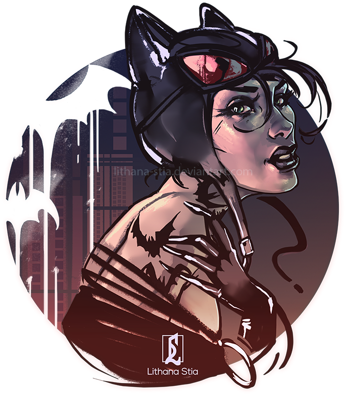On My Skin By Lithana-stia On Deviantart - Catwoman (717x900), Png Download