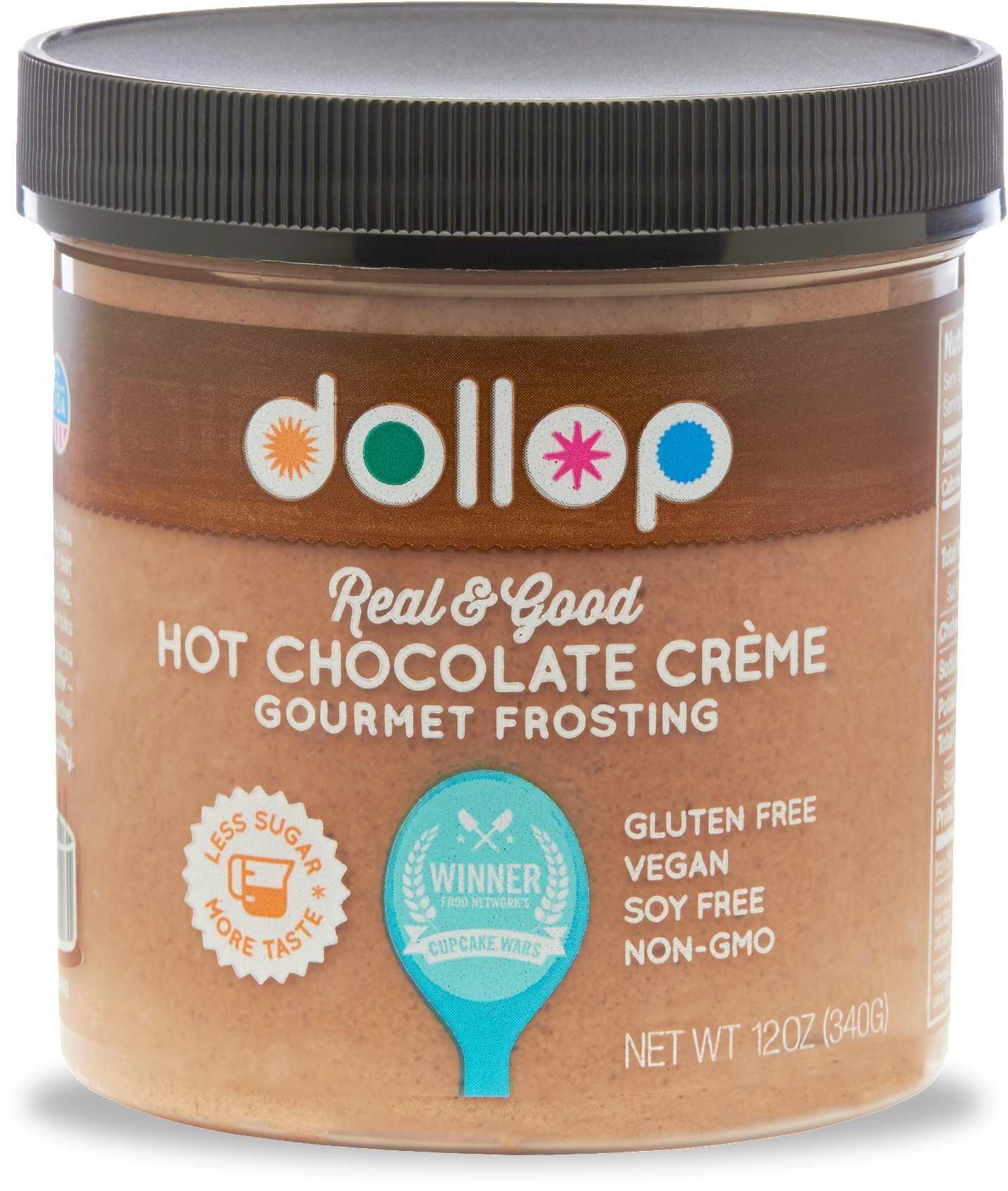 Hot Chocolate Crème Gourmet Frosting - Dollop Gourmet All Natural Sea Salted Caramel Frosting (1920x1920), Png Download