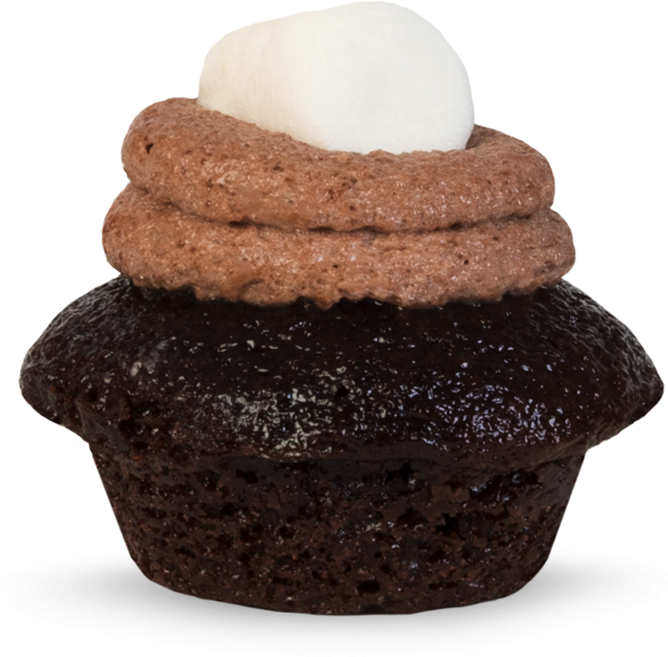Hot Cocoa Cupcake Small Image - Cupcake (800x800), Png Download