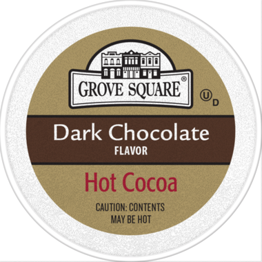 Grove Square Hot Cocoa Dark Chocolate 24 Single Serve (380x380), Png Download