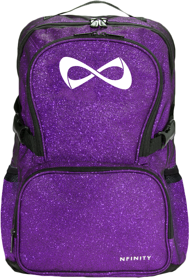 Click On Above Image To View Full Picture - Nfinity Purple Sparkle Backpack (750x1065), Png Download