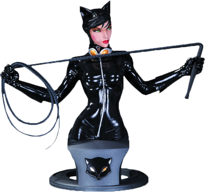 Dc Super Heroes - Dc Comics Super Heroes Catwoman Bust (705x666), Png Download