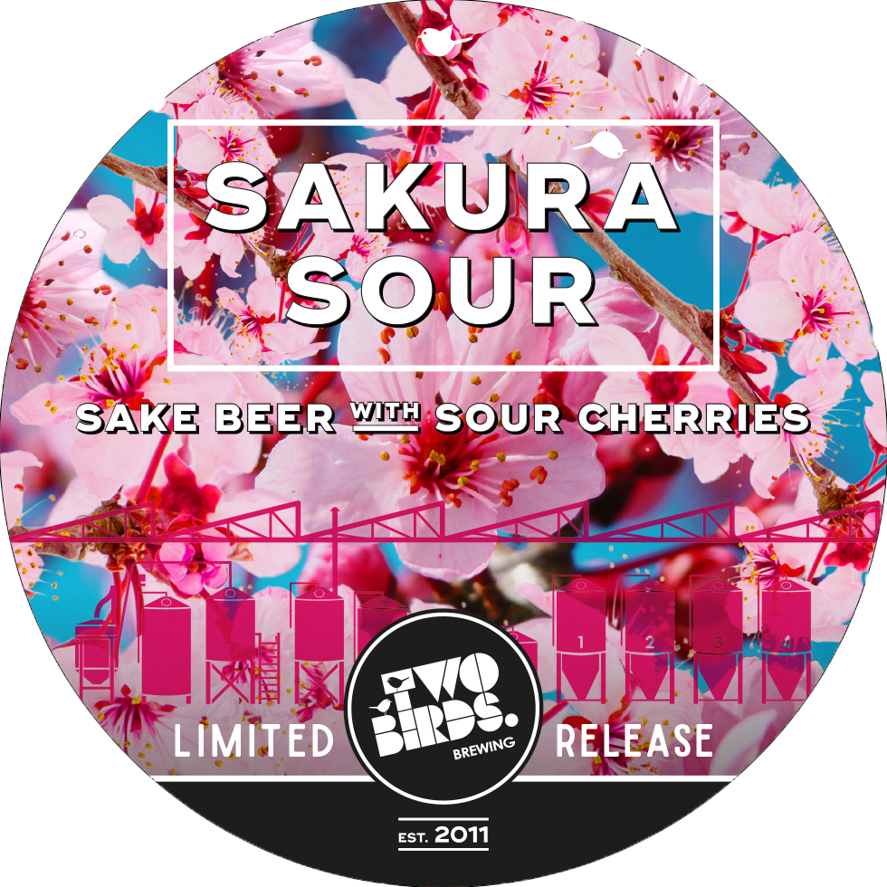How Do You Capture The Fleeting Beauty Of Japan's Cherry - Two Birds Brewing Sunset X 6 (980x980), Png Download