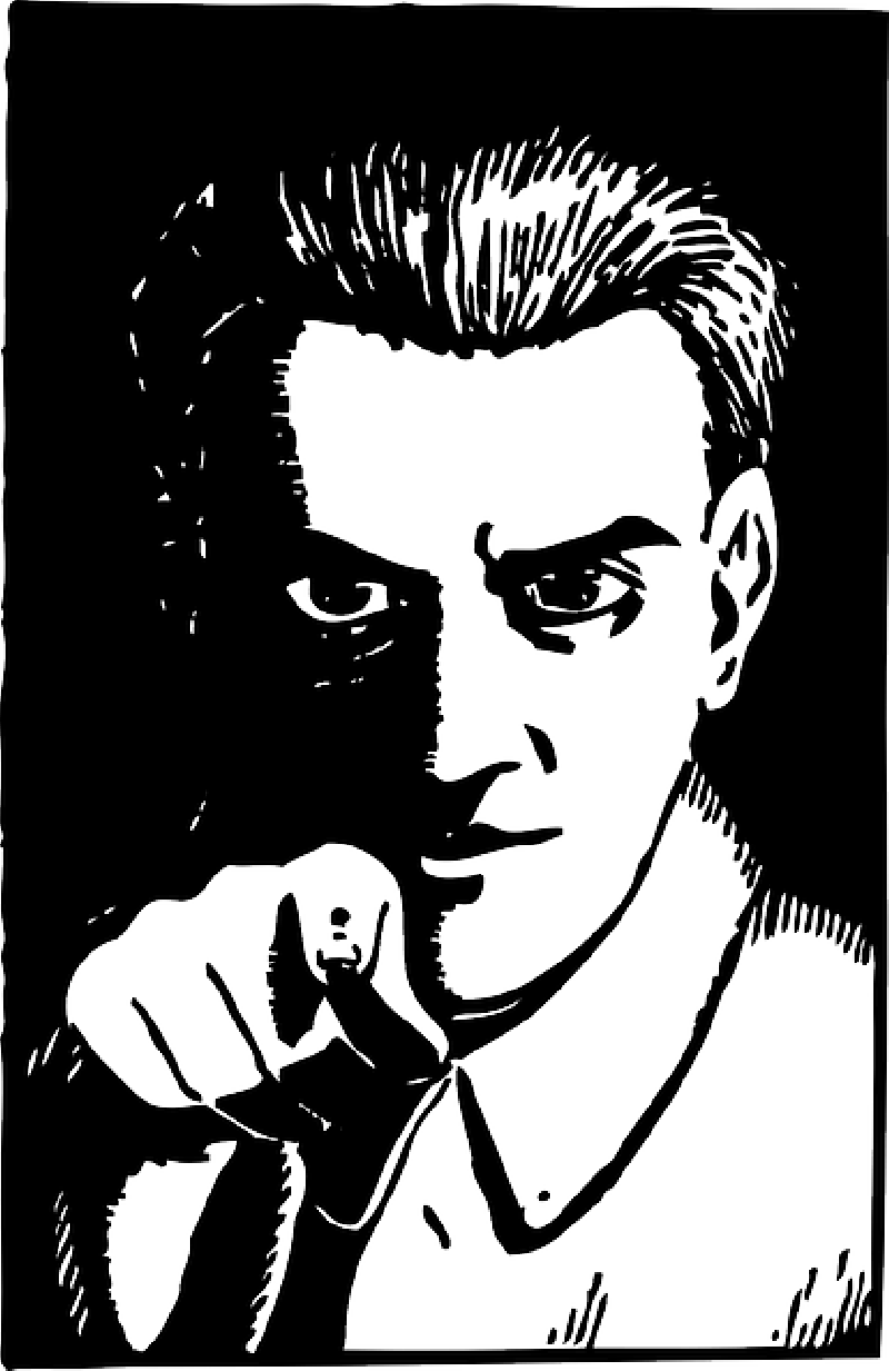 Mb Image/png - Creepy Guy Pointing (800x1233), Png Download