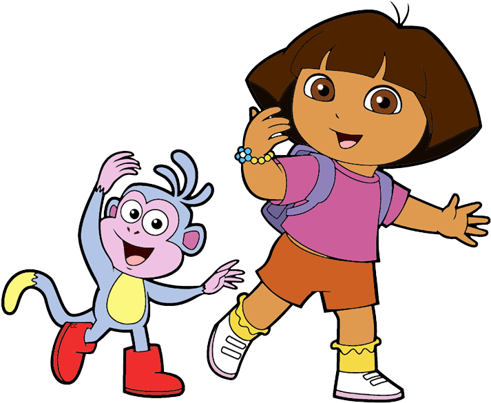 Dora The Explorer Clip Art - Cartoon Dora Image Png (723x592), Png Download