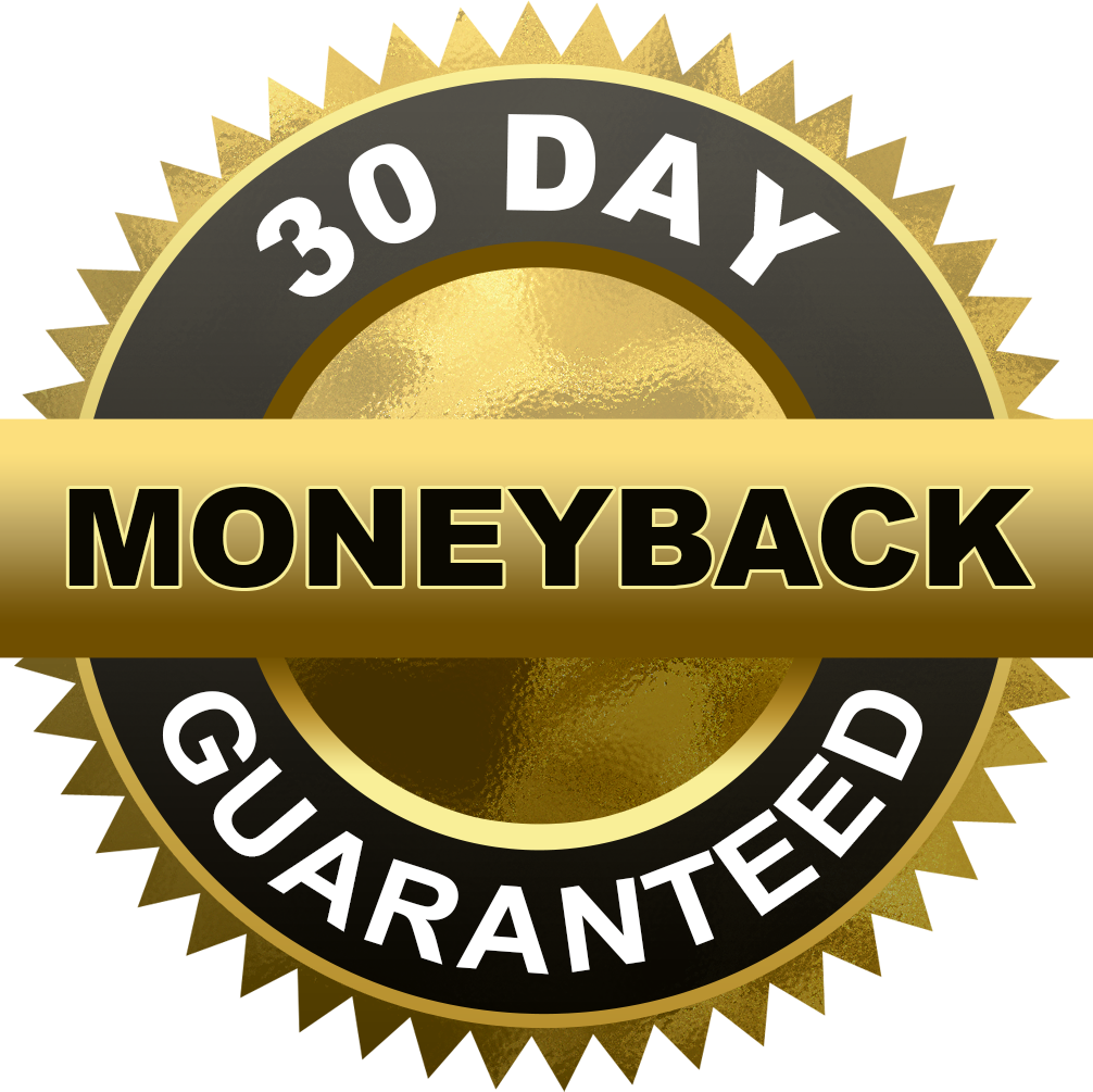 30 Day Money Back Guarantee Cut Out - Money Back Guarantee Seal (1006x1005), Png Download