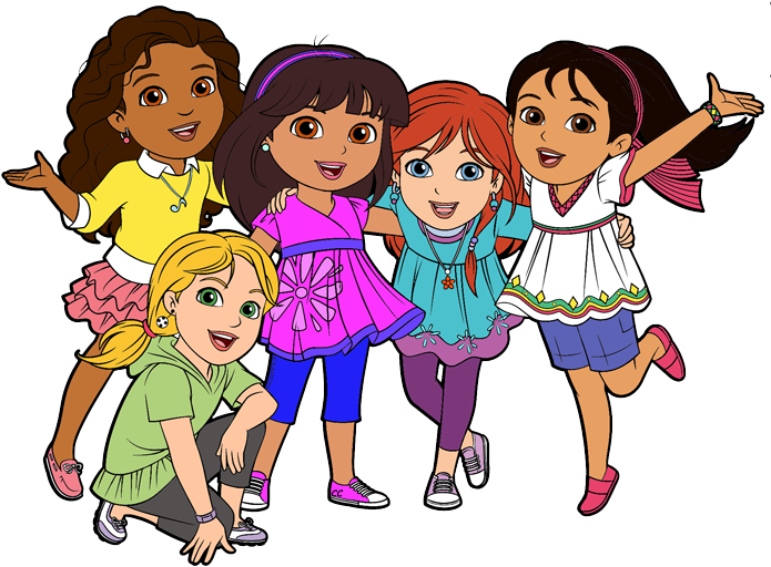 Clip Art Royalty Free Dora And Clipart Cartoon Clip - Dora And Friends Png (700x519), Png Download